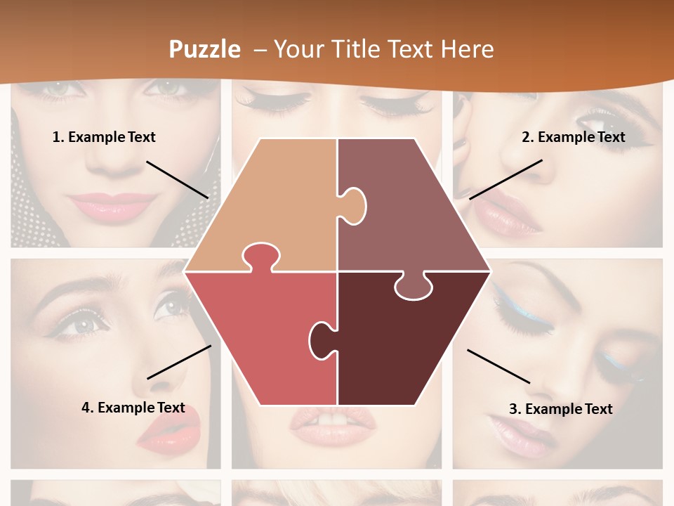 Face Attractive Fashion PowerPoint Template