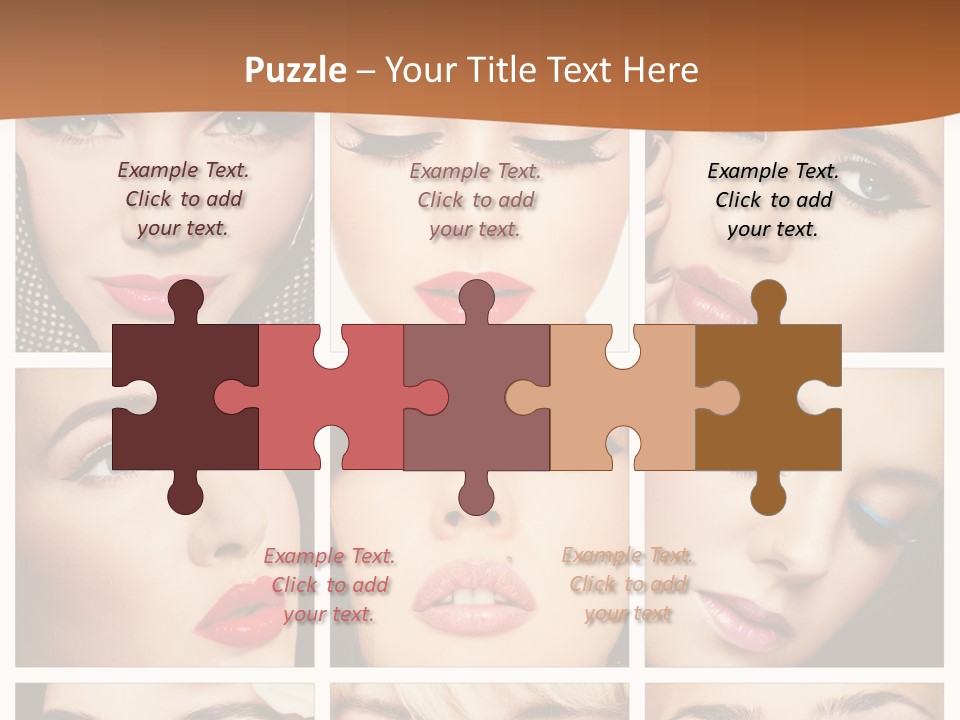 Face Attractive Fashion PowerPoint Template