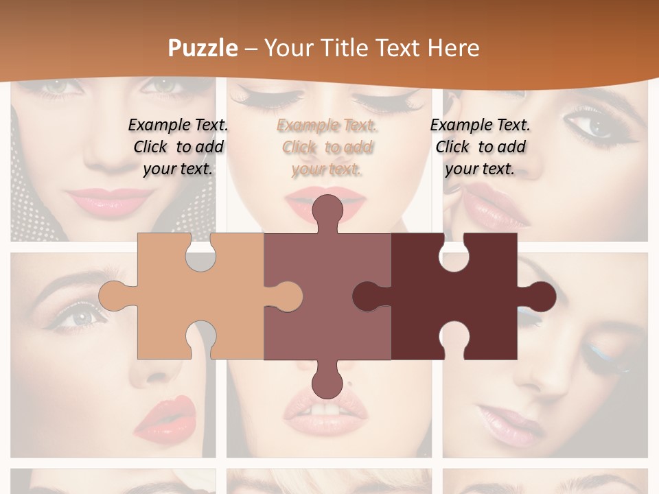 Face Attractive Fashion PowerPoint Template