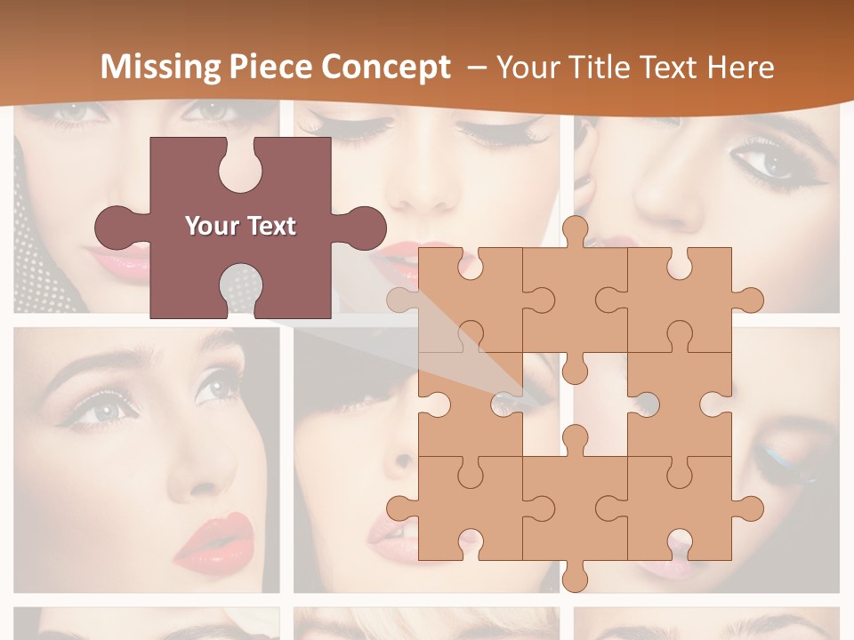 Face Attractive Fashion PowerPoint Template