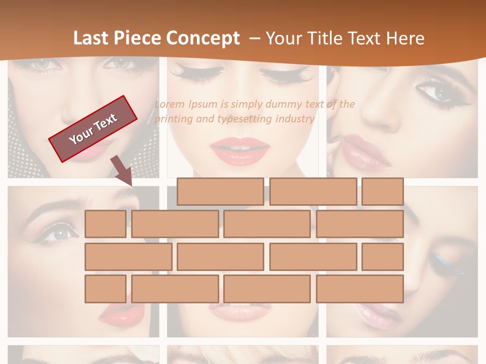 Face Attractive Fashion PowerPoint Template