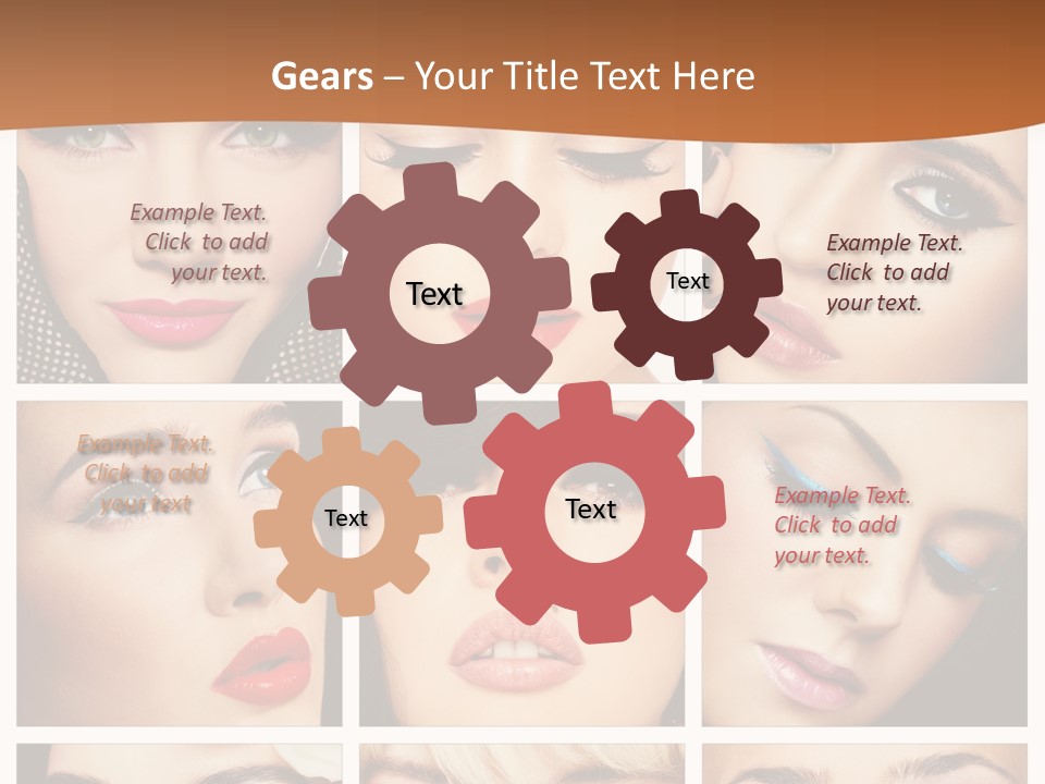 Face Attractive Fashion PowerPoint Template