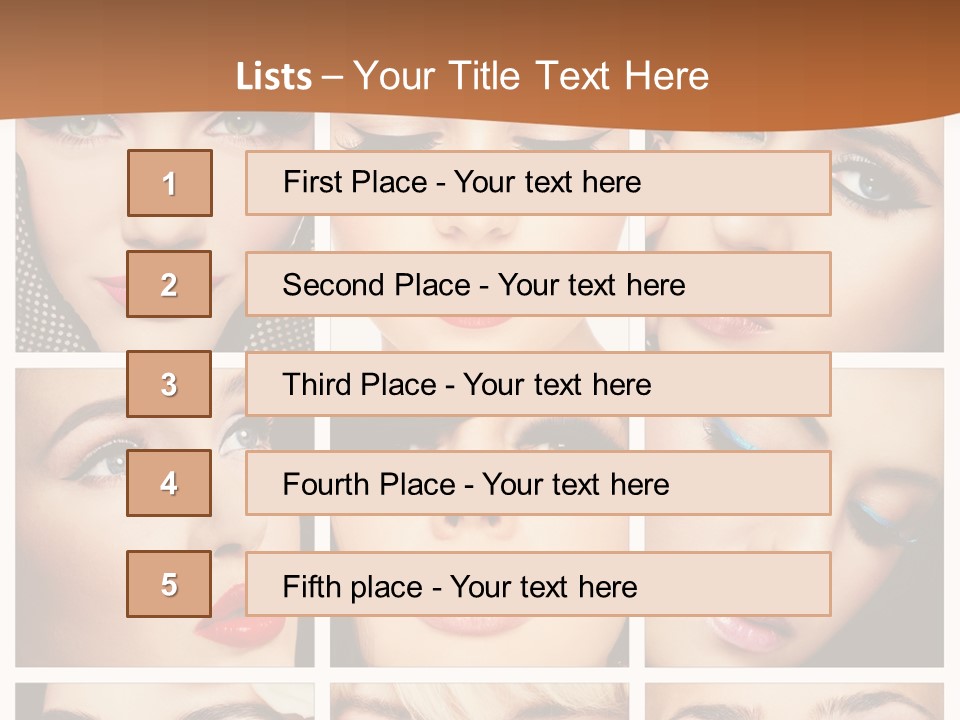 Face Attractive Fashion PowerPoint Template