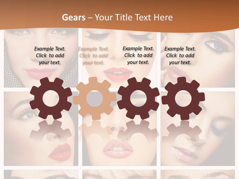 Face Attractive Fashion PowerPoint Template