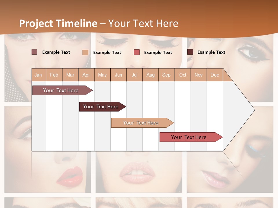 Face Attractive Fashion PowerPoint Template