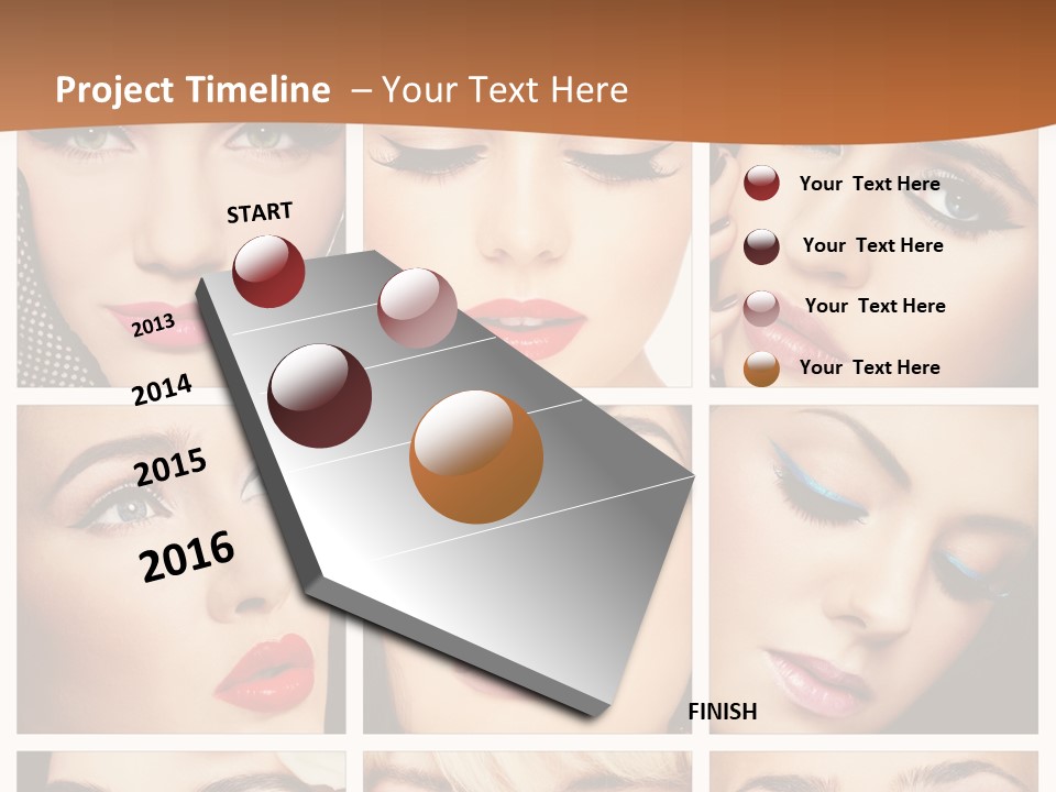 Face Attractive Fashion PowerPoint Template