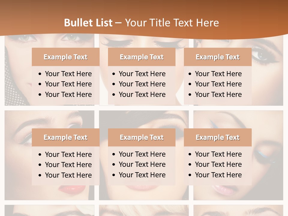 Face Attractive Fashion PowerPoint Template