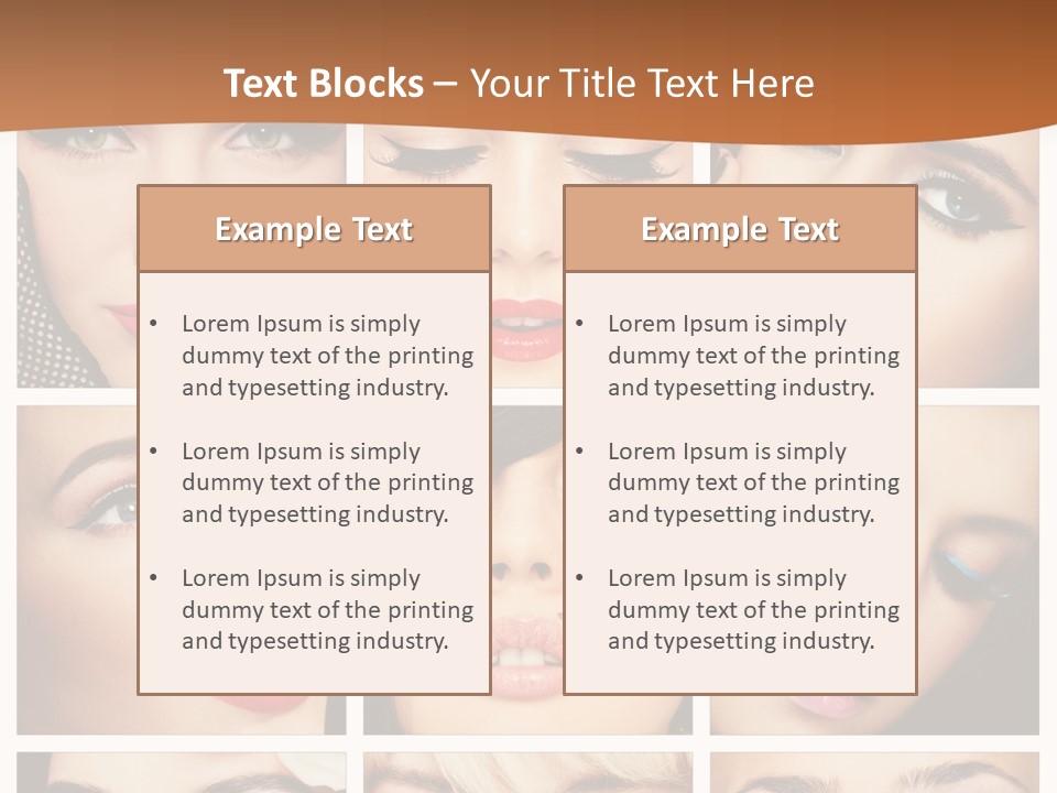 Face Attractive Fashion PowerPoint Template