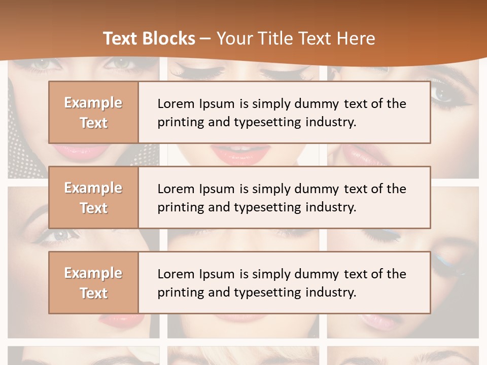 Face Attractive Fashion PowerPoint Template