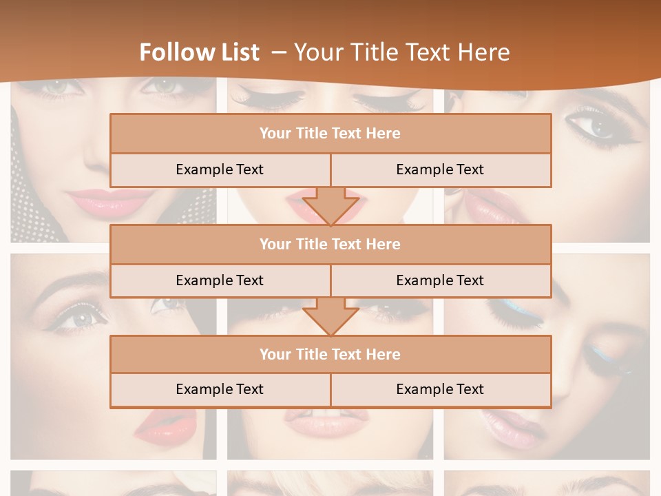 Face Attractive Fashion PowerPoint Template