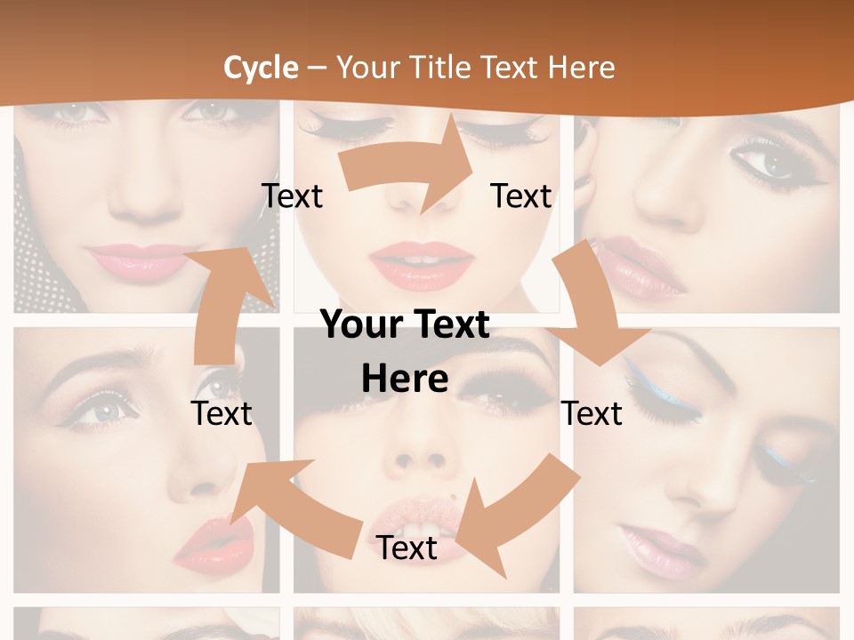 Face Attractive Fashion PowerPoint Template