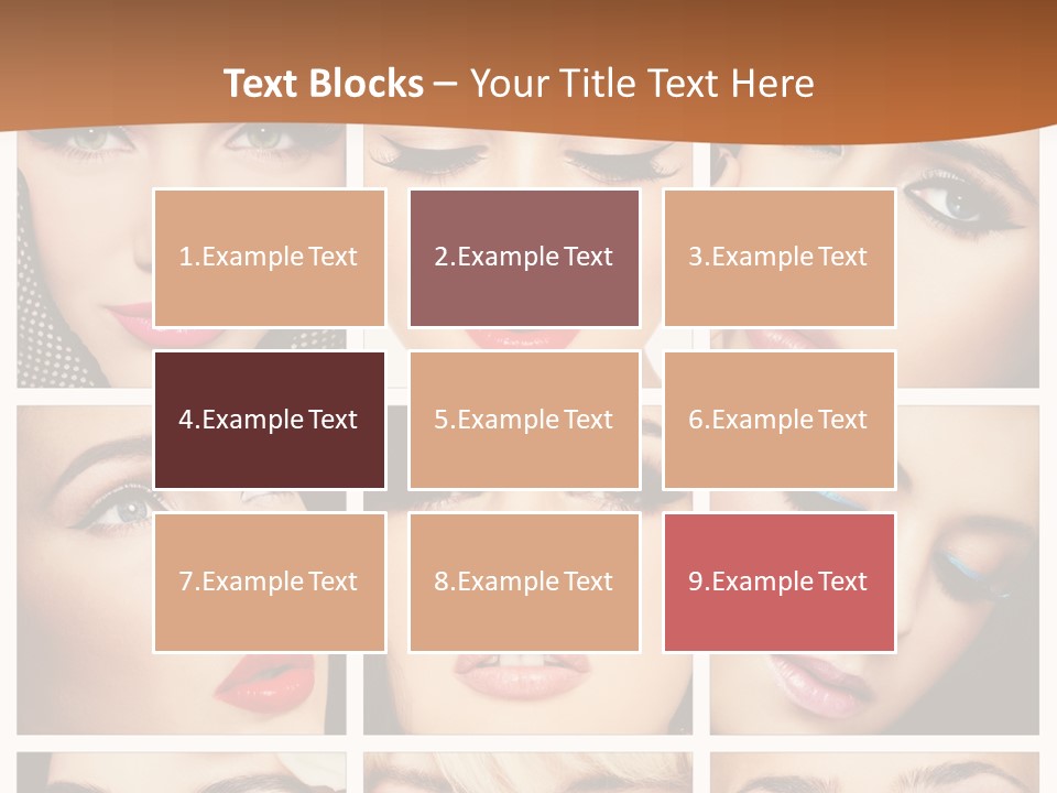 Face Attractive Fashion PowerPoint Template