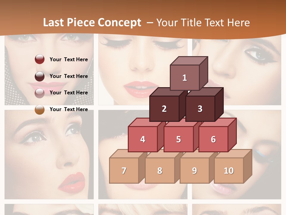 Face Attractive Fashion PowerPoint Template