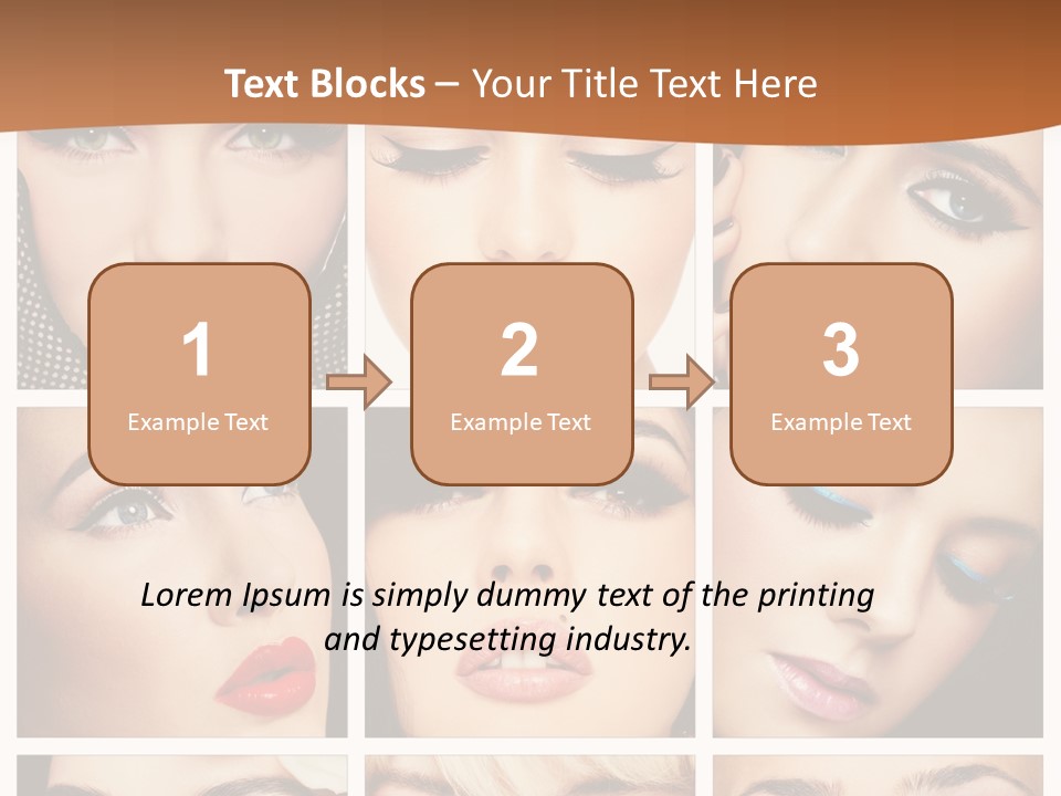 Face Attractive Fashion PowerPoint Template