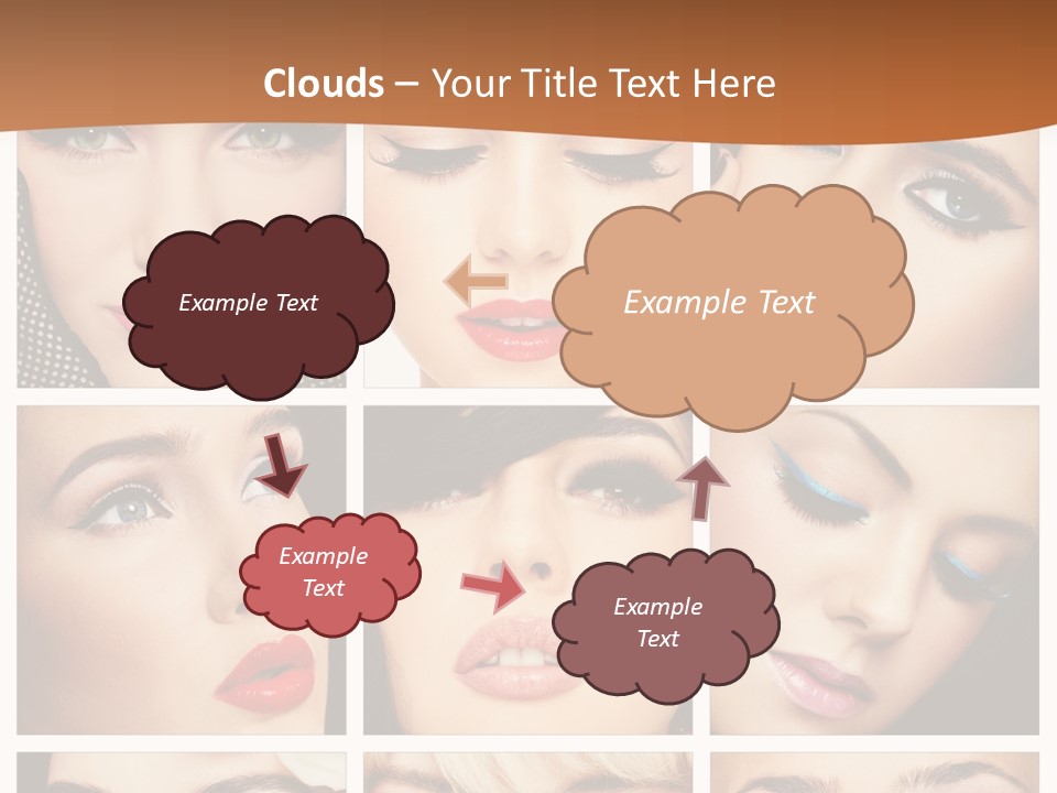 Face Attractive Fashion PowerPoint Template