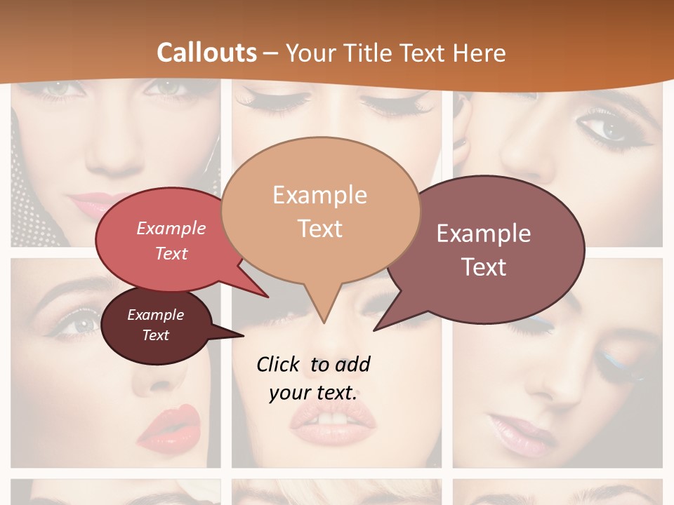 Face Attractive Fashion PowerPoint Template