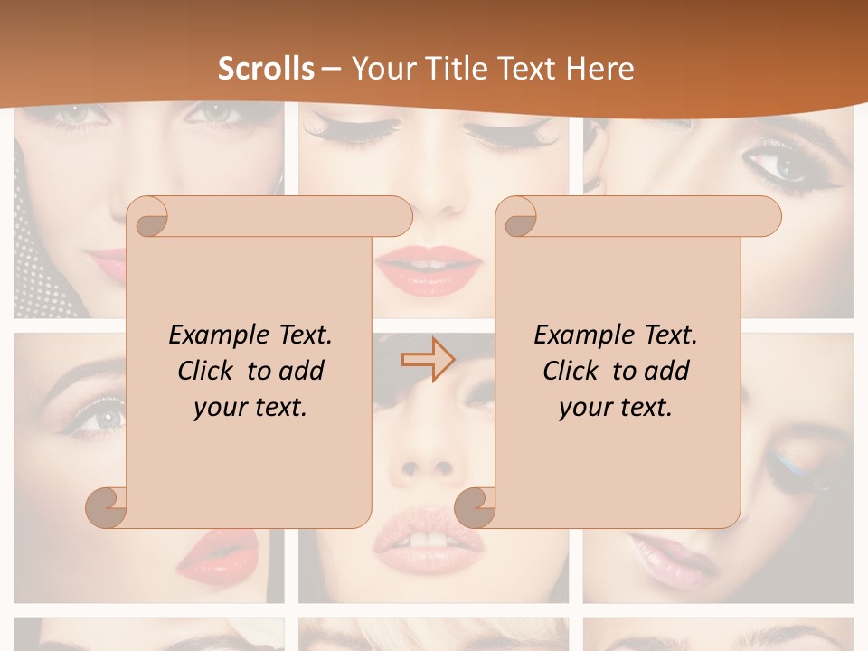 Face Attractive Fashion PowerPoint Template