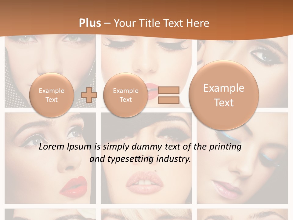 Face Attractive Fashion PowerPoint Template