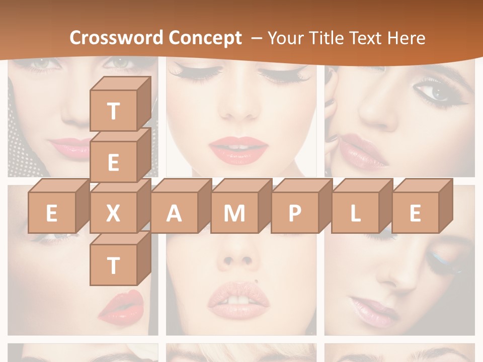 Face Attractive Fashion PowerPoint Template