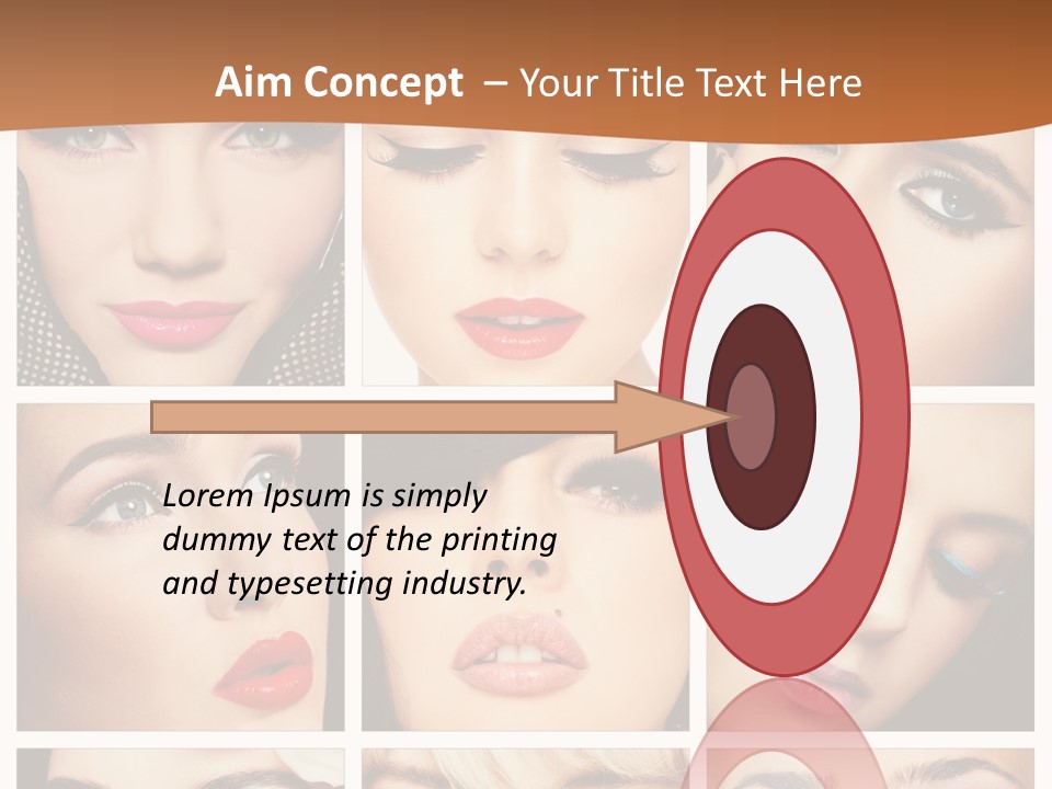 Face Attractive Fashion PowerPoint Template