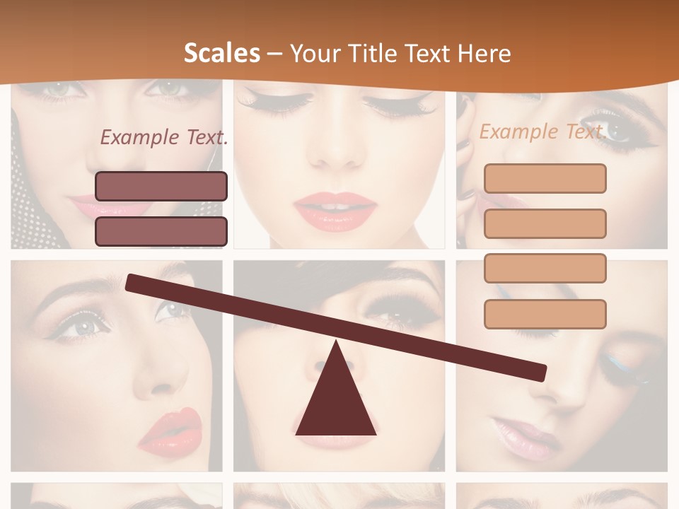 Face Attractive Fashion PowerPoint Template