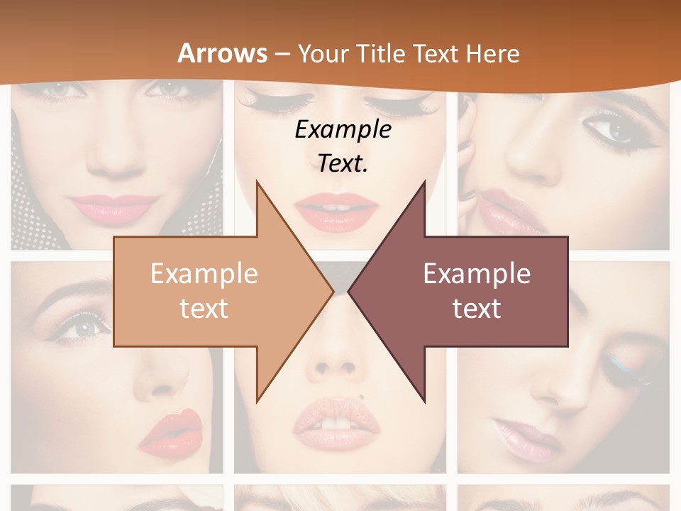 Face Attractive Fashion PowerPoint Template