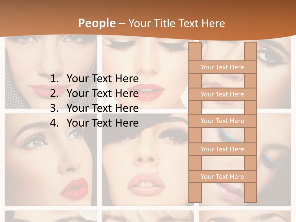 Face Attractive Fashion PowerPoint Template