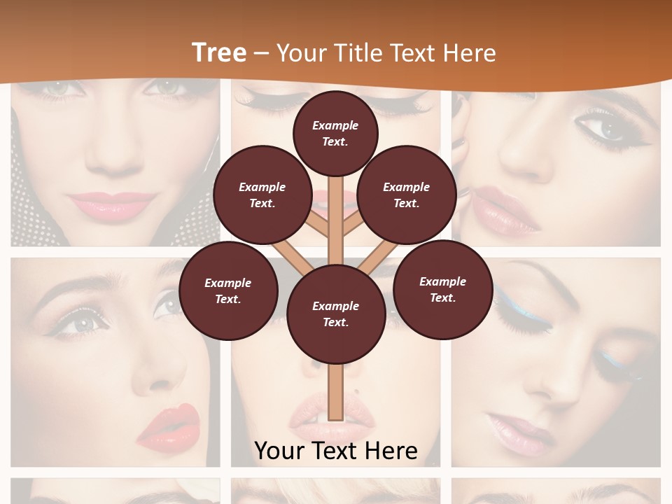 Face Attractive Fashion PowerPoint Template