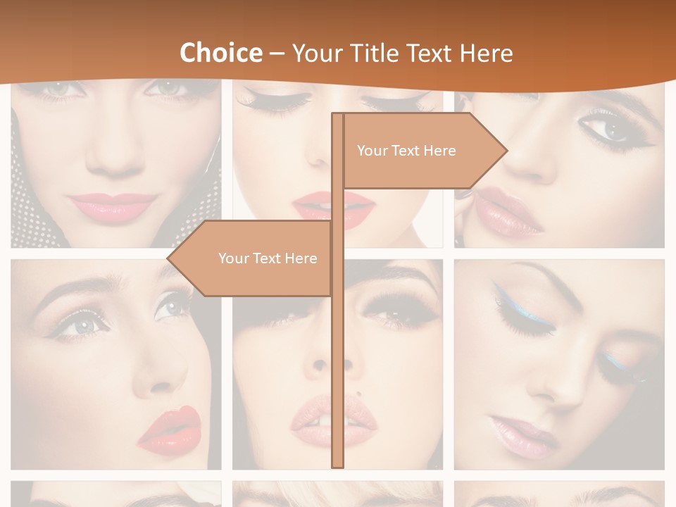 Face Attractive Fashion PowerPoint Template