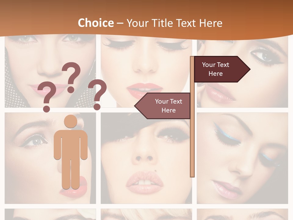 Face Attractive Fashion PowerPoint Template