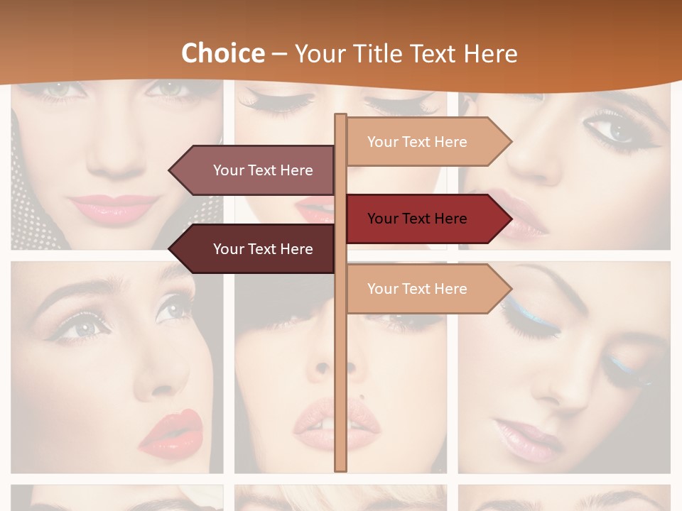 Face Attractive Fashion PowerPoint Template