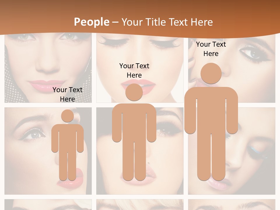 Face Attractive Fashion PowerPoint Template