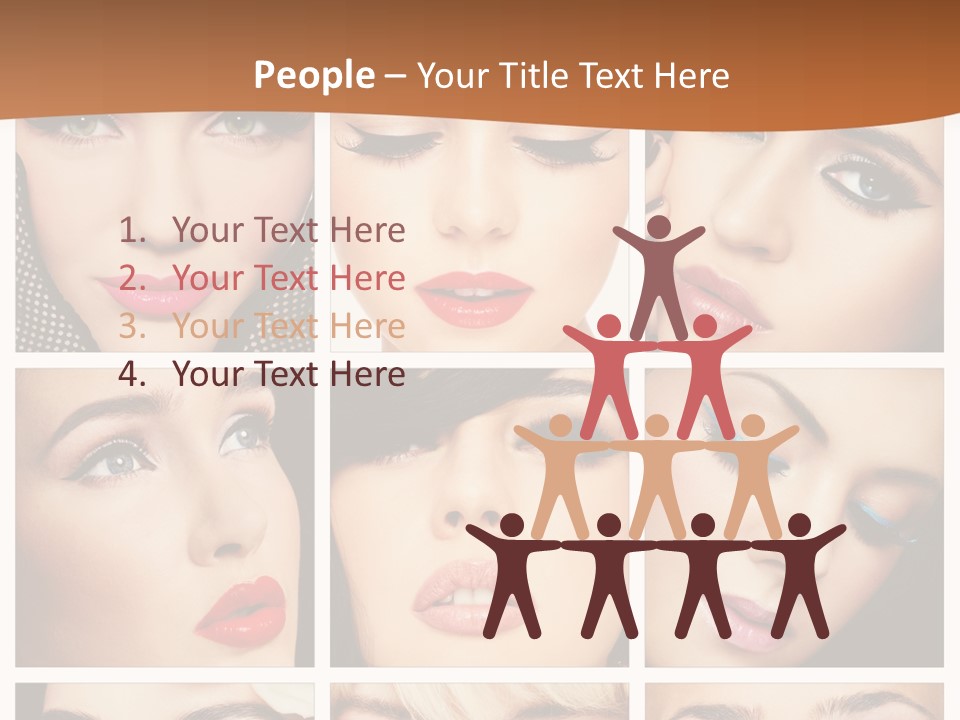 Face Attractive Fashion PowerPoint Template