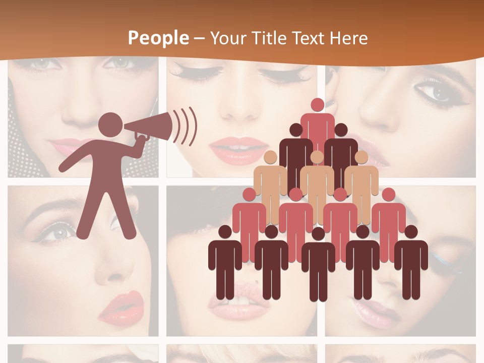 Face Attractive Fashion PowerPoint Template