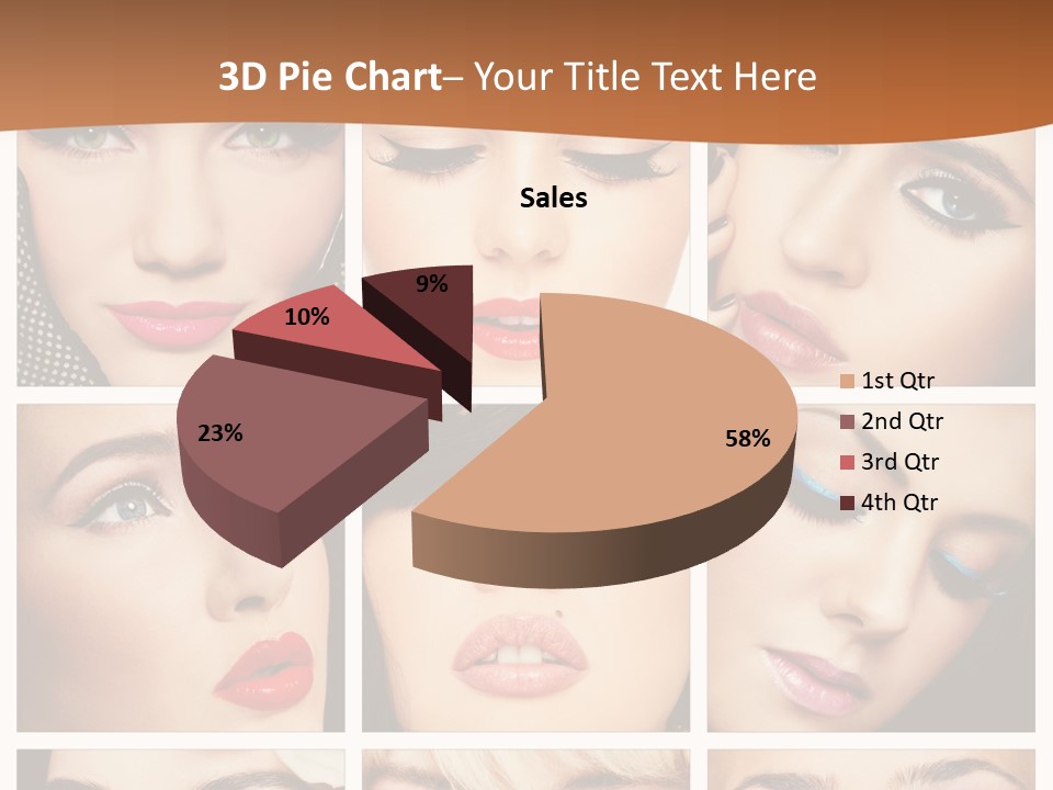 Face Attractive Fashion PowerPoint Template