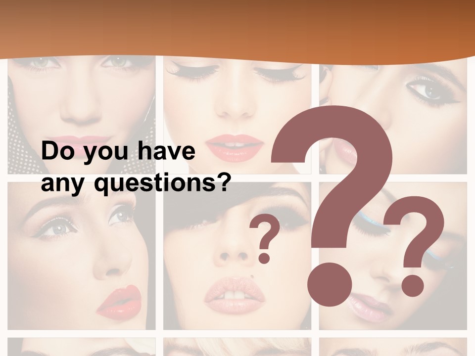 Face Attractive Fashion PowerPoint Template