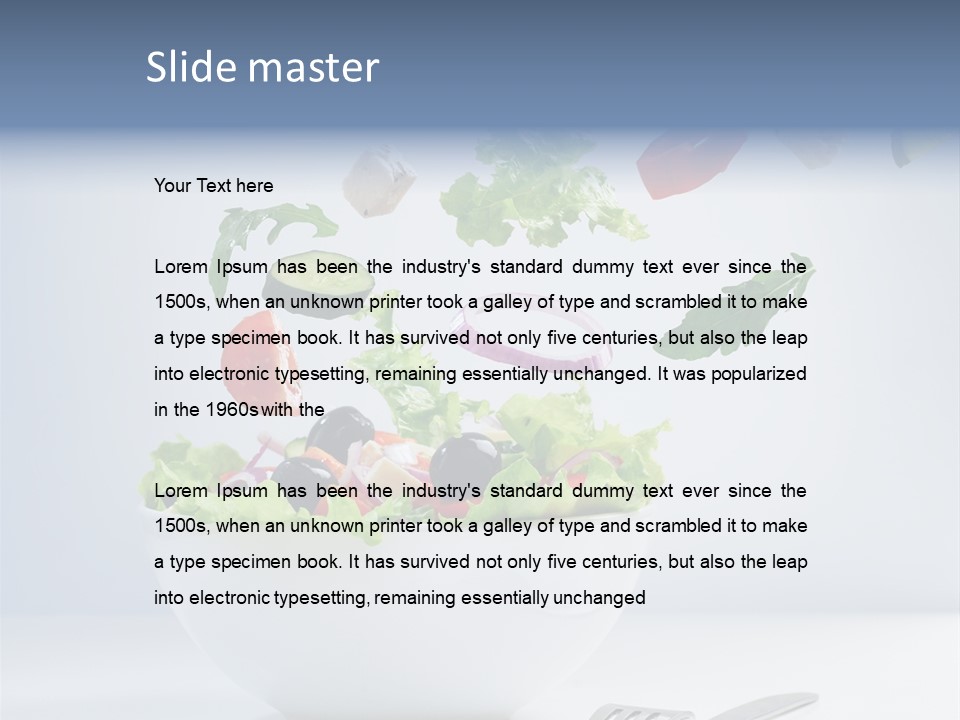 Tomato Nutritious Dish PowerPoint Template
