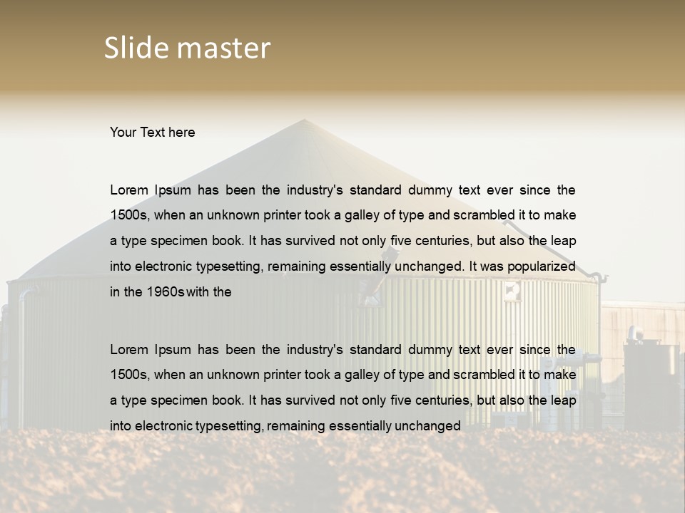 Biomass Renewable Sky PowerPoint Template