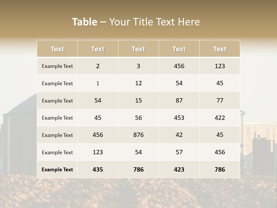 Biomass Renewable Sky PowerPoint Template