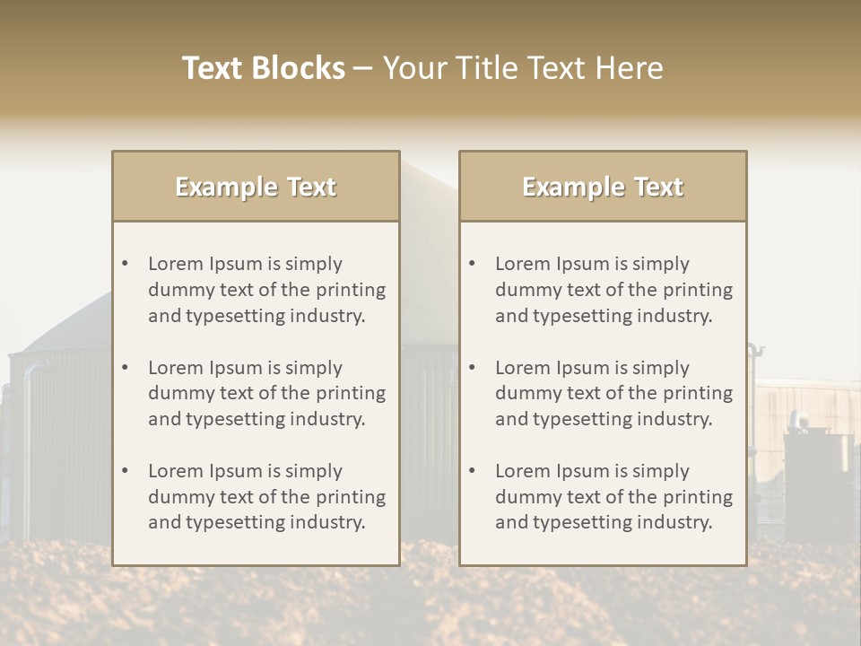 Biomass Renewable Sky PowerPoint Template