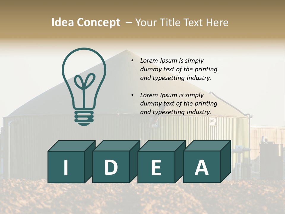 Biomass Renewable Sky PowerPoint Template