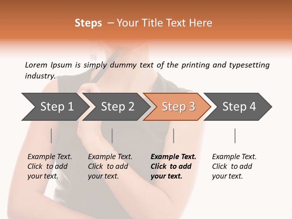 Professional Studio Pensive PowerPoint Template