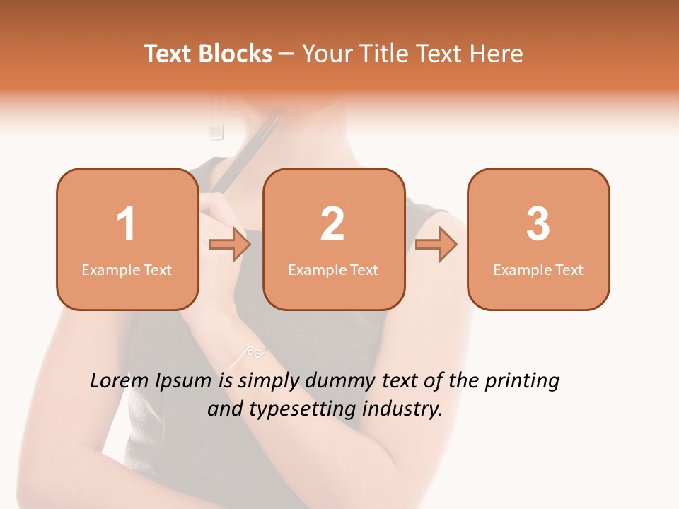 Professional Studio Pensive PowerPoint Template