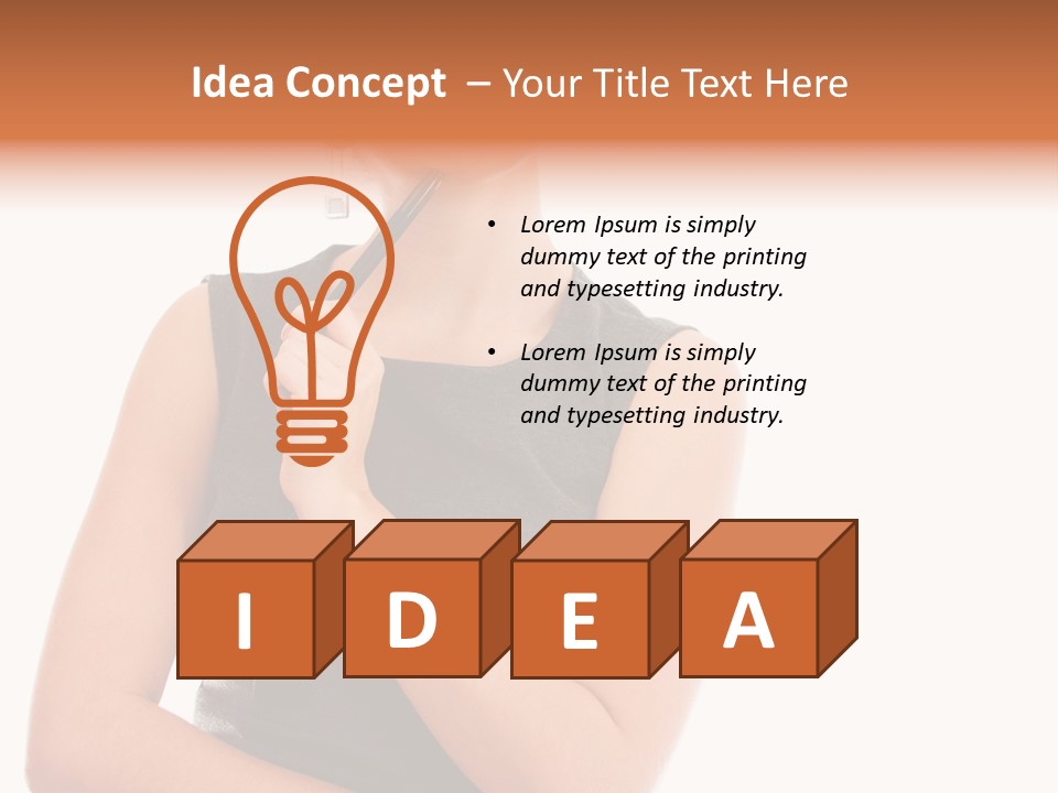 Professional Studio Pensive PowerPoint Template