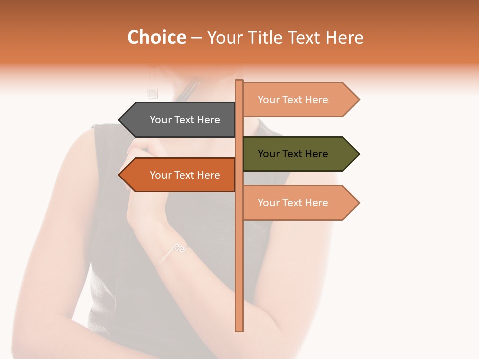Professional Studio Pensive PowerPoint Template