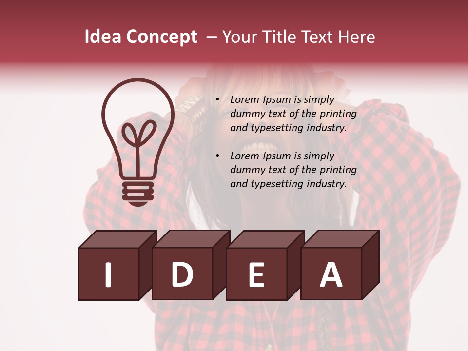 Woman Attractive Lovely PowerPoint Template