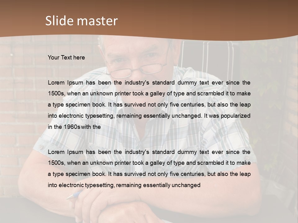 Model Review Correspondence PowerPoint Template