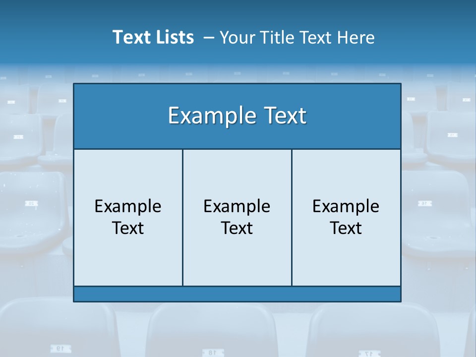 A Red Chair Sitting In The Middle Of A Row Of Blue Chairs PowerPoint Template