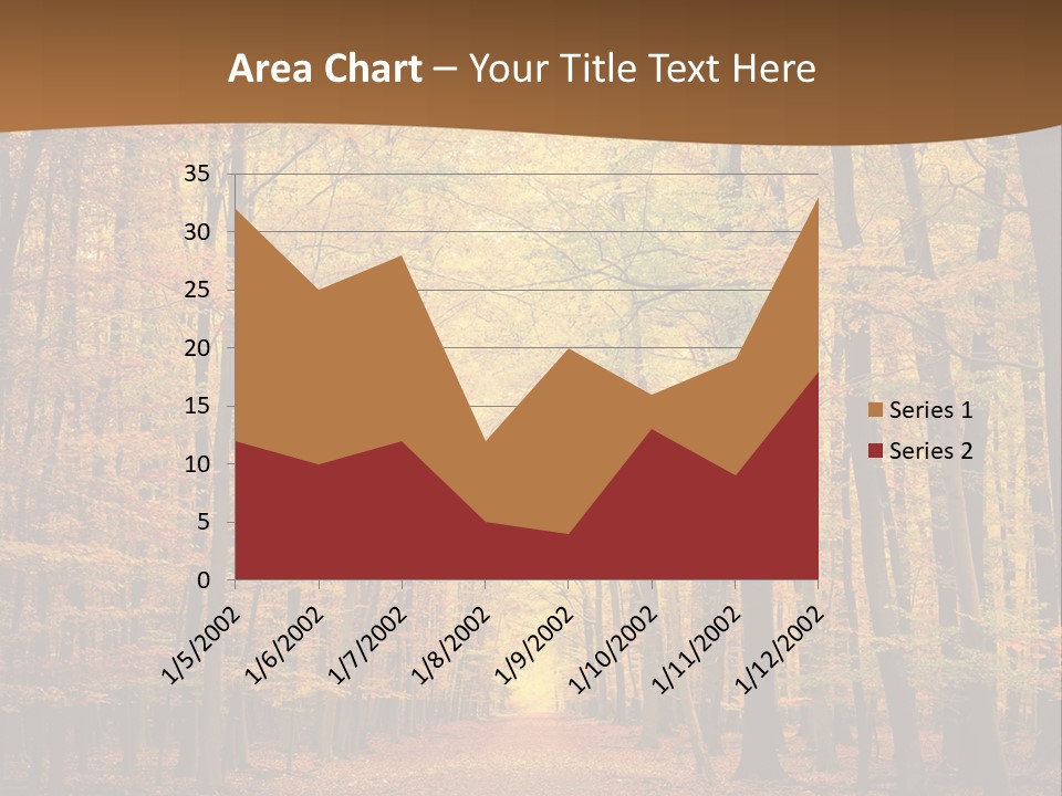 A Road In The Middle Of A Forest With Yellow Trees PowerPoint Template