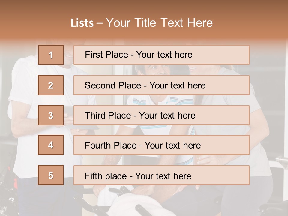Healthy Gym Male PowerPoint Template